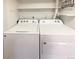 Laundry room with side-by-side washer and dryer at 7995 E Mississippi Ave # F11, Denver, CO 80247