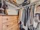 Spacious closet with shelving and hanging rods at 9125 Bell Flower Way, Highlands Ranch, CO 80126