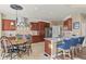 Spacious kitchen with stainless appliances, a large island, and a cozy breakfast nook at 2384 Crestridge Dr, Castle Rock, CO 80104