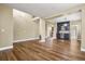 Large open concept living room featuring wood flooring and neutral color palette at 2384 Crestridge Dr, Castle Rock, CO 80104