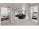 Expansive basement features neutral carpeting, recessed lighting, and versatile spaces for living and recreation at 6776 Salvia Ct, Arvada, CO 80007