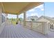 Large deck with nice railing and views of the neighborhood at 836 Sundance Ln, Erie, CO 80516