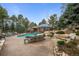 Beautifully landscaped pool area with lounge seating and a serene ambiance at 5851 S Colorado Blvd, Greenwood Village, CO 80121