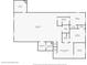 Basement floor plan of home featuring bedrooms, bathrooms, Gathering room and laundry rooms at 5884 S Hanover Way, Greenwood Village, CO 80111