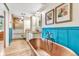 Spa-like bathroom featuring a copper soaking tub and walk-in shower at 10876 Maple Rd, Lafayette, CO 80026