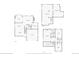 Detailed floor plan showcasing the layout of the home's first floor, basement, and second floor at 3311 E Euclid Ave, Centennial, CO 80121