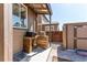 Backyard patio with built in grill and sink station; perfect for outdoor cooking and entertaining at 25046 E Bayaud Pl, Aurora, CO 80018
