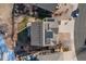 Aerial view showcasing the home's solar panels and backyard at 1705 Peridot Ct, Castle Rock, CO 80108