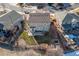 Aerial view of the house and surrounding neighborhood at 1705 Peridot Ct, Castle Rock, CO 80108