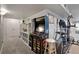 Finished basement featuring an arcade game, exercise equipment, and built in storage at 2200 Cadman St, Berthoud, CO 80513