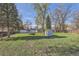 Expansive backyard featuring lush greenery, mature trees, shed, and partial fence, providing a serene outdoor space at 7785 Westview Dr, Lakewood, CO 80214
