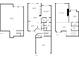 Full floor plan set displaying the basement, first, and second floor layouts with dimensions at 8579 S Miller Way, Littleton, CO 80127