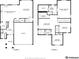 Detailed floor plan showcasing the layout of the two-story home with garage and bedroom dimensions at 12797 Clearview St, Firestone, CO 80504