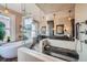 Beautiful bathroom featuring modern fixtures, a glass shower and a soaking tub with natural light at 680 N Emerson St, Denver, CO 80218
