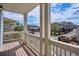 Private balcony overlooking the community with treetop views at 9543 Pearl Cir # 101, Parker, CO 80134