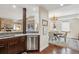 Modern kitchen seamlessly connects to the dining area, offering a stylish and functional living space at 1512 Larimer St # 39, Denver, CO 80202