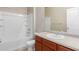 Bathroom with bath and shower combination at 10266 Stagecoach Ave, Firestone, CO 80504
