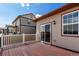 Exterior deck with glass slider access into home at 10266 Stagecoach Ave, Firestone, CO 80504