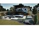 Stunning modern home featuring an outdoor pool with a fire pit, lounge chairs, and a spacious patio at 11115 Evening Hunt Rd, Franktown, CO 80116