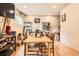Bright dining area features a light wood table and shelving, creating a casual and functional space at 4 Virginia St, Idaho Springs, CO 80452