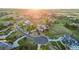 Scenic aerial view of an upscale neighborhood with luxurious homes and stunning mountain views at 4839 Bandera Pl, Parker, CO 80134