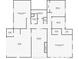Detailed basement plan with finished areas, garages, a front patio, and a wet bar for entertaining at 2218 Witter Gulch Rd, Evergreen, CO 80439