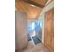 Bright bathroom featuring a glass-enclosed shower, soaking tub and wood ceiling at 2218 Witter Gulch Rd, Evergreen, CO 80439