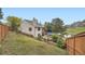 A fenced backyard with a patio that has views of the water at 12668 W 1St Pl # 81, Denver, CO 80228