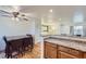 Dining area with a four-person table and a ceiling fan at 12263 Clermont Ct, Thornton, CO 80241