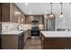 Modern kitchen with an island and stainless steel appliances at 147 Illinois Gulch Rd # 4, Breckenridge, CO 80424