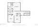 Upstairs floor plan featuring a primary bedroom, two bedrooms, two bathrooms and closets for storage at 5327 Suffolk Cir, Castle Rock, CO 80104