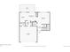 Detailed first floor plan showcasing the layout of the home, including room dimensions and features at 5327 Suffolk Cir, Castle Rock, CO 80104