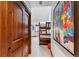 Hallway leading to a bedroom with two bunk beds, offering a playful and efficient sleeping space at 405 Village Rd # 405, Breckenridge, CO 80424