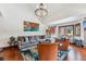 Comfortable living room with contemporary decor, stylish furniture, and lots of sunlight at 405 Village Rd # 405, Breckenridge, CO 80424