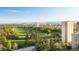 Scenic aerial view overlooking a park and cityscape, highlighting the desirable location and urban amenities at 1265 Elizabeth St # 305, Denver, CO 80206