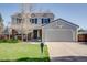 Charming two-story home with a well-manicured lawn, mature tree and an attached two-car garage at 6708 S Niagara Ct, Centennial, CO 80112