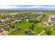 Aerial view of residential neighborhood with greenery at 904 Clover Cir, Lafayette, CO 80026