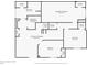 Basement floor plan shows a finished area with bedrooms, bathroom, and storage at 1820 Cooper Ct, Castle Rock, CO 80109