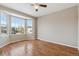 Bright bedroom with bay window and hardwood floors at 1820 Cooper Ct, Castle Rock, CO 80109