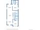 Second floor plan showcasing the layout of the kitchen, living room, and bedrooms at 1024 W 8Th Ave, Denver, CO 80204