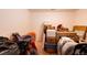 View of a storage room or basement area with boxes and holiday storage at 6454 S Nelson Way, Littleton, CO 80127
