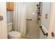 Accessible bathroom features a walk-in shower with grab bars at 16873 Boreas Ct, Parker, CO 80134