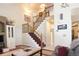 Spacious entryway with stairs leading to the second floor at 16873 Boreas Ct, Parker, CO 80134