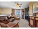 Comfortable living space with plush seating and a view of the neighborhood at 4194 Beautiful Cir, Castle Rock, CO 80109