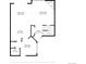 Layout featuring a dining area, living room, kitchen, foyer, bedroom, and bath at 16052 Deer Ridge Dr # B, Morrison, CO 80465