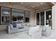Relaxing covered patio with comfortable seating area and access to the interior at 8110 S Kellerman Cir, Aurora, CO 80016