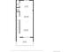 Floorplan of the bath, kitchen, dining area, living room and balcony at 48 Galapago St, Denver, CO 80223