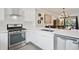 Contemporary kitchen with stainless steel oven and modern sink in an open-concept layout, great for entertaining guests at 48 Galapago St, Denver, CO 80223