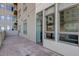 Large private patio with a view to the interior and exterior of the property at 5455 Landmark Pl # 407, Greenwood Village, CO 80111