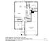The first floor floorplan features a kitchen, great room, flex room, and a 3-car tandem garage at 8809 Sedalia St, Commerce City, CO 80022